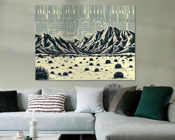 Example of the artwork in a room