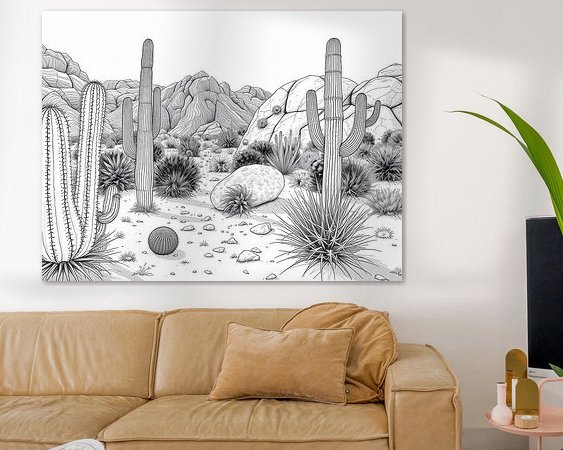 Example of the artwork in a room