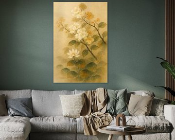 Elegantie in Oosterse Aquarel van But First Framing