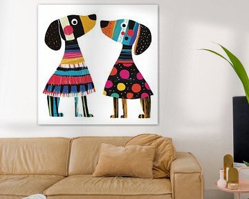 Honden met unieke kleuren