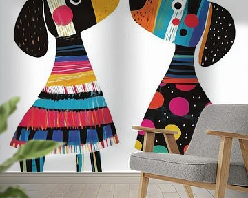 Dogs with unique colours