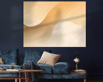 Beige Gouden Golf van Modern Collection