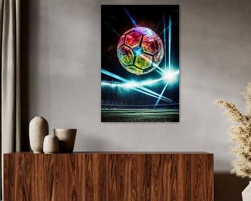Glazen voetbal in stadion van Imperial Art House