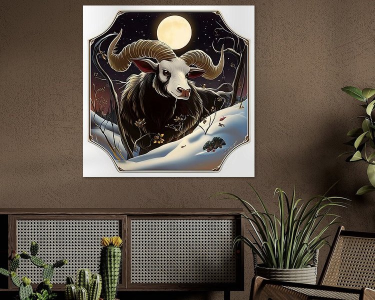 Example of the artwork in a room