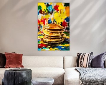 Pannenkoeken met kleurrijke achtergrond van Imperial Art House