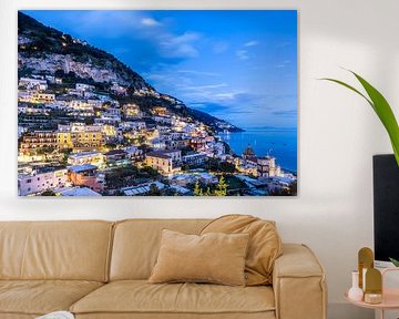 POSITANO Nightfall Over the Hills