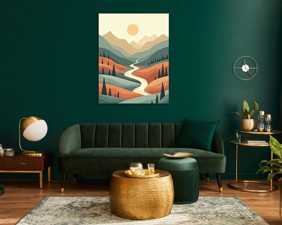 Example of the artwork in a room