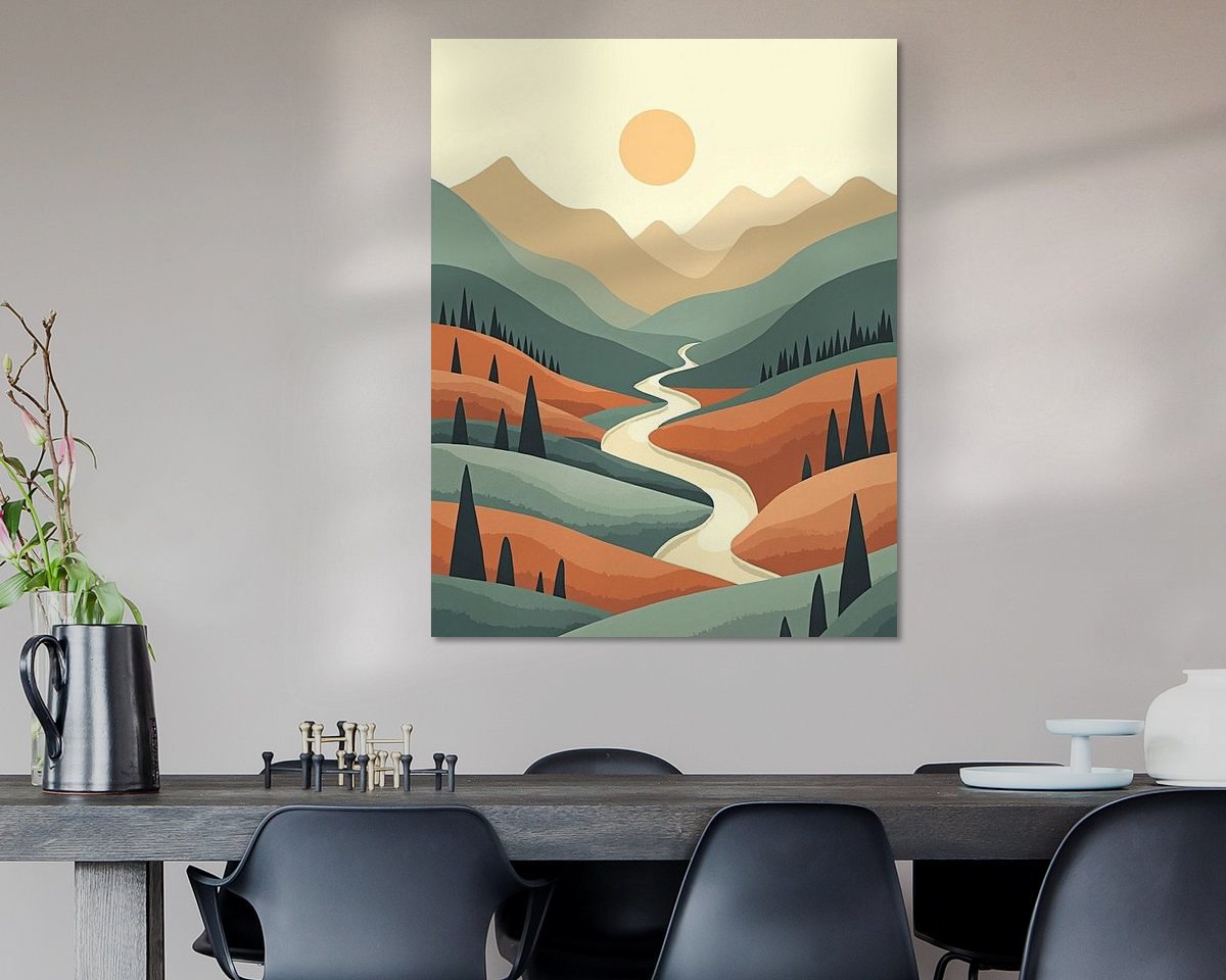 Example of the artwork in a room
