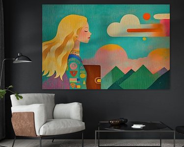 Example of the artwork in a room