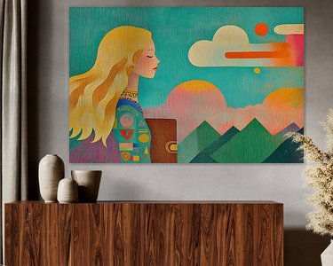 Example of the artwork in a room