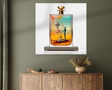 Surreal perfume bottle glass magic miniature fantasy