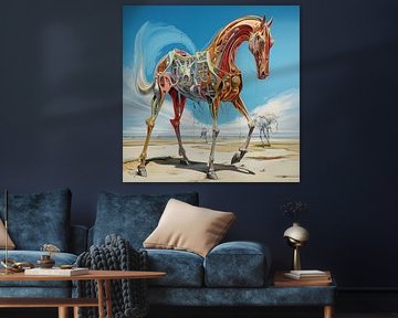Horse Movement Colours Surrealism Art Light Dynamics