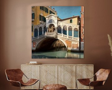 Venice Rialto Bridge Canal Architecture Reflections by gm_designs