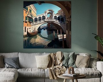 Venice Rialto Bridge Canal Architecture Reflections by gm_designs