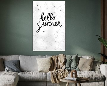 Summer quote black and white by HelloHappylife