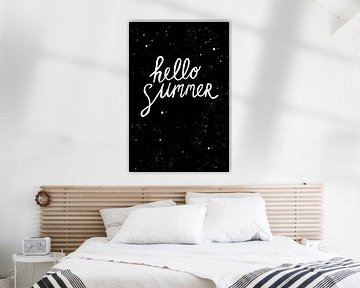 Summer quote black and white by HelloHappylife