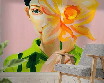 Thanks for the flowers | Portrait of a woman by Frank Daske | Foto & Design