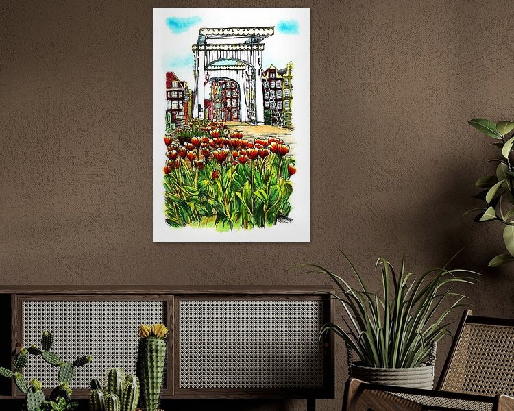 Example of the artwork in a room