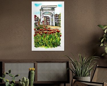 Example of the artwork in a room