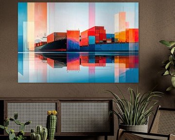 Container logistics-01 by Rautenberg Digital Art Maritim