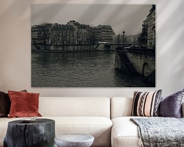 Paris mit den Stufen zum Wasser der Seine von Robert Jan Smit