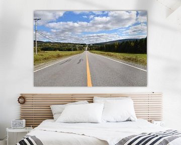 A summer country road by Claude Laprise