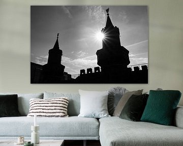 Silhouette de soleil - Pont Oberbaum Berlin sur Matthias Hauser