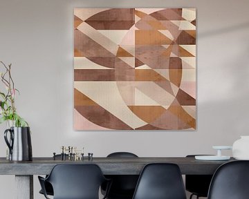 Weiche Geometrie in Terrakotta von Dina Dankers