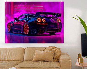 De 2021 Nissan GTR Neon van MIROKKU