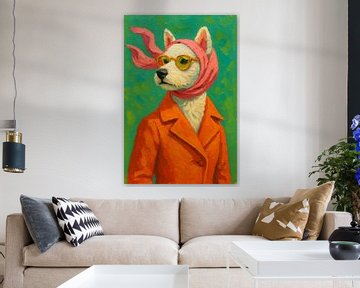 Pop-Art Portret vol Karakter van But First Framing