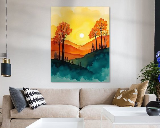Example of the artwork in a room