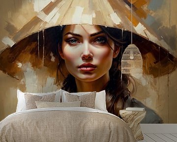 A young woman. by Ljupka Kareska