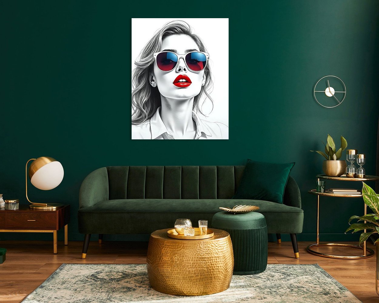 Example of the artwork in a room