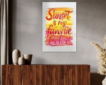 Den Himmel einfangen's feurige Farben: Sonnenuntergang-Aquarellmalerei von Artistic