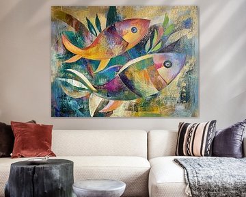 Colourful Fish by ARTEO Paintings
