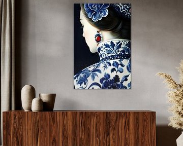 Stilte in Delfts Blauw van Franka Poulain