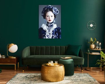 Portrait en bleu