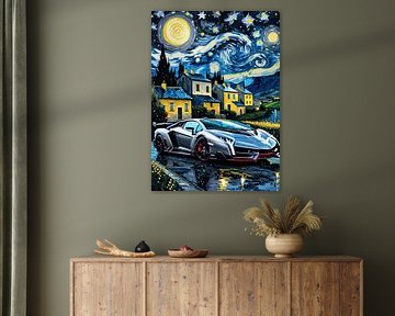 The Lamborghini Veneno Starry Night