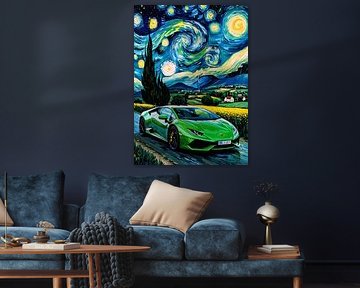 La nuit étoilée de la Lamborghini Huracán sur MIROKKU