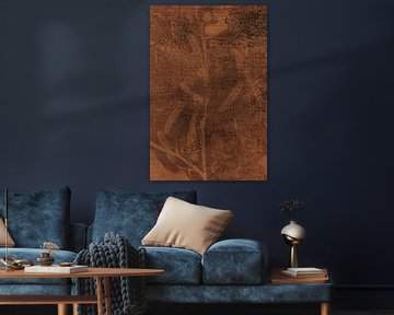 Botanische kunst in warm bruin van Dina Dankers