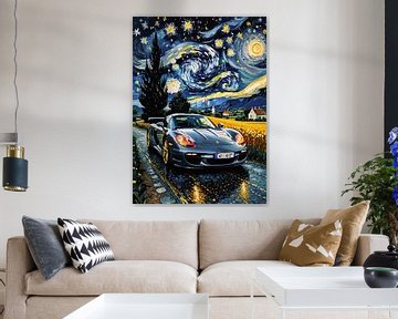 De donkerzilveren Porsche Carrera GT Sterrennacht van MIROKKU