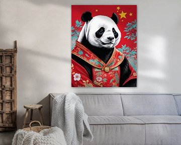 Animal national Panda géant Chine sur Liona Toussaint