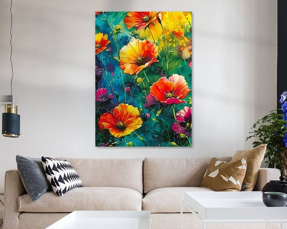 Example of the artwork in a room