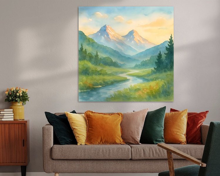 Example of the artwork in a room