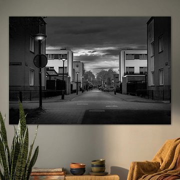 Almere in Black and White HDR - Early Morning with Light