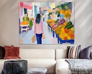 Marktdag | Drukte op de Fruitmarkt van De Mooiste Kunst