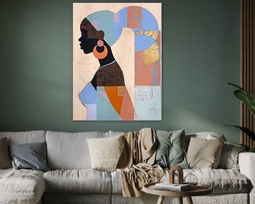 Geometric Beauty Portrait van De Mooiste Kunst