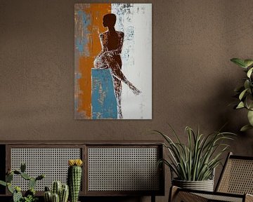Silent Contemplation van Abstract Schilderij