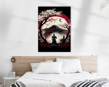 Lune cramoisie sur la voie de l'épée sur hanzo afthar