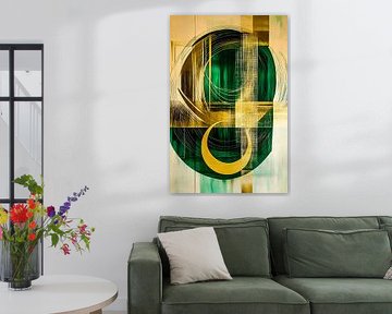 Abstraktes Design mit goldenen Akzenten von Art & Soul Creations
